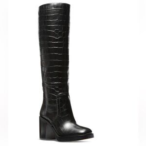 Michael Kors Women's Hayden Croc-Embossed Boots